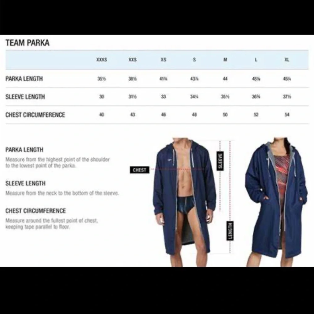 LIKE NEW Speedo Team Parka Grey with Green Size Medium - Picture 3 of 11